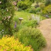 8.	3 years later the shrubs and perennials have now filled the borders with colour shape and texture