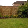 Stage 1 Border- old fencing removed and replaced with stylish trellis panels for a smarter look