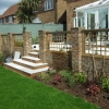 New, more stylish steps and trellis
